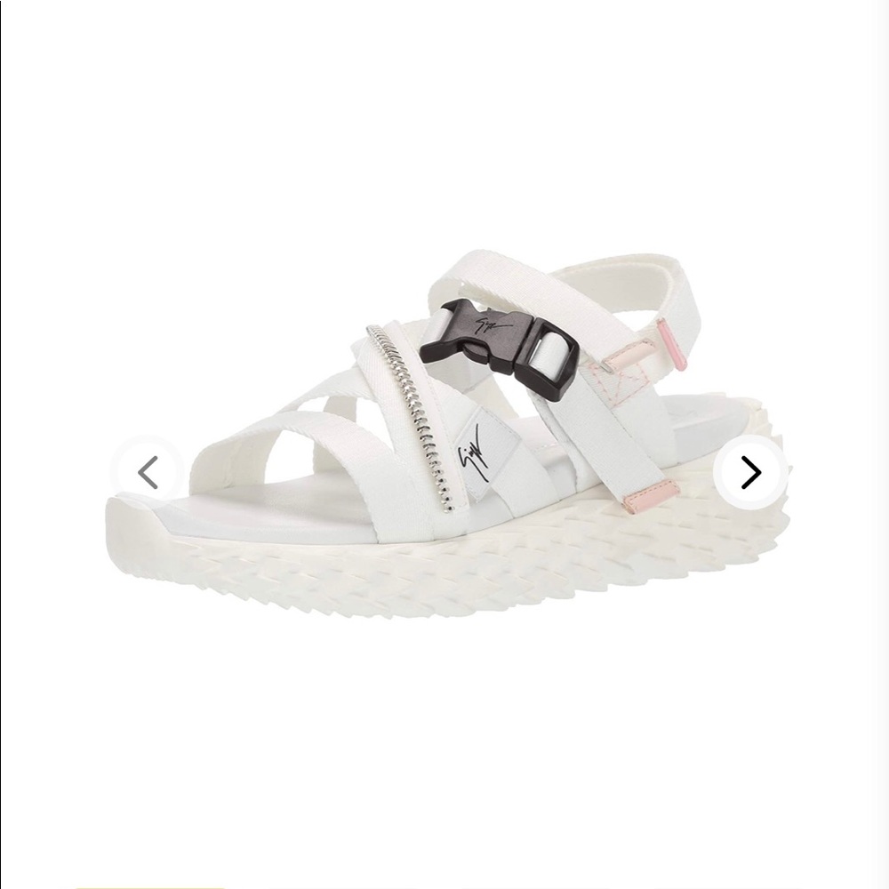 Giuseppe XS Otto nastro mandarin bianko sandals size 6.5 RS90068